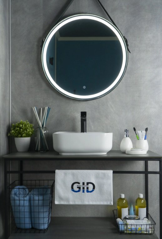 Раковина GID-ceramic N9044 накладная квадратная 38.5, керамика купить,NaN
