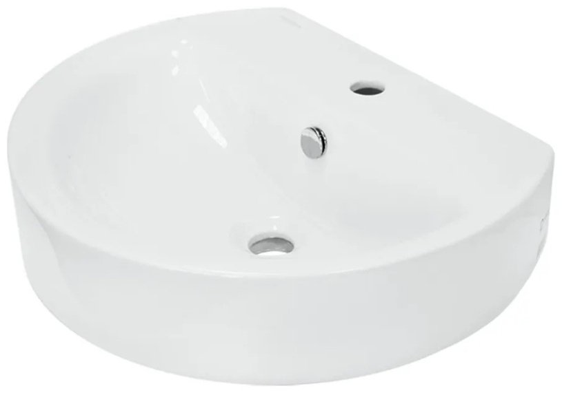 Раковина Sanita Luxe Best 55 с пьедесталом полукруглая 55.8, фарфор купить,30984