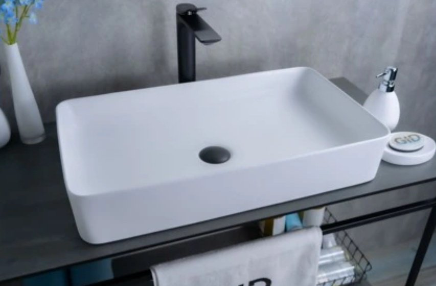 Раковина GID-ceramic Wm9396 накладная прямоугольная 60, керамика купить,152633