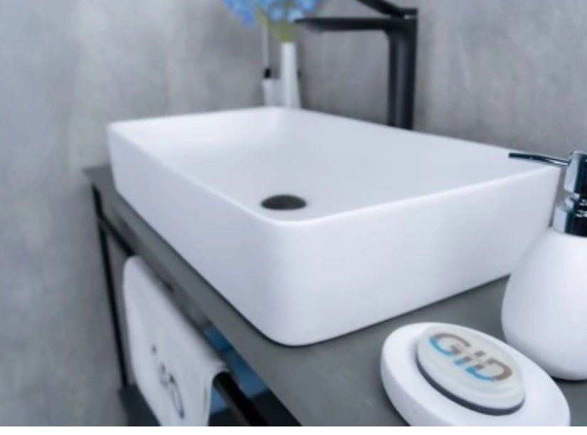 Раковина GID-ceramic Wm9396 накладная прямоугольная 60, керамика