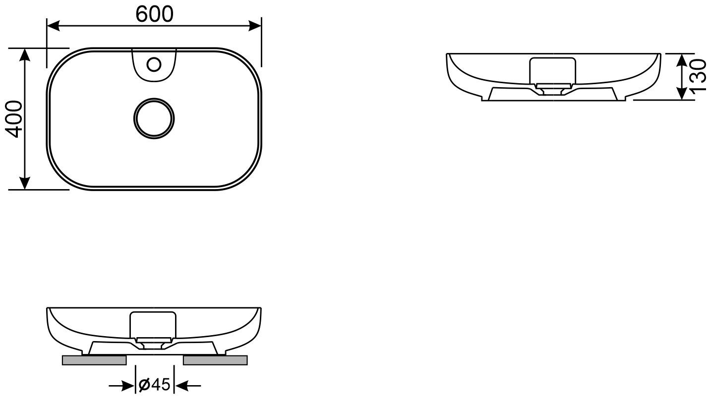 Раковина Wellsee Croquis 2.0 150401001 накладная овальная 40, фаянс купить,NaN