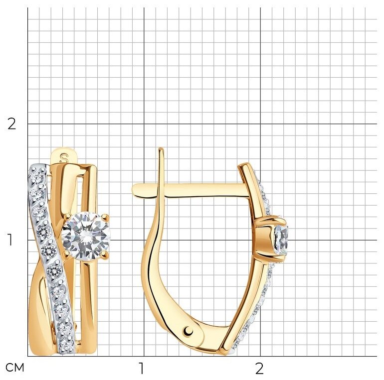 SOKOLOV 78-026816/016898 вес 4.04 г золото, фианит - ForteMarket SOKOLOV 78-026816/016898 вес 4.04 г золото, фианит купить,0