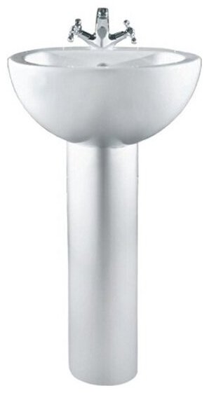 Раковина Sanita Luxe Art Luxe SL400001 на пьедестал круглая 49, фаянс