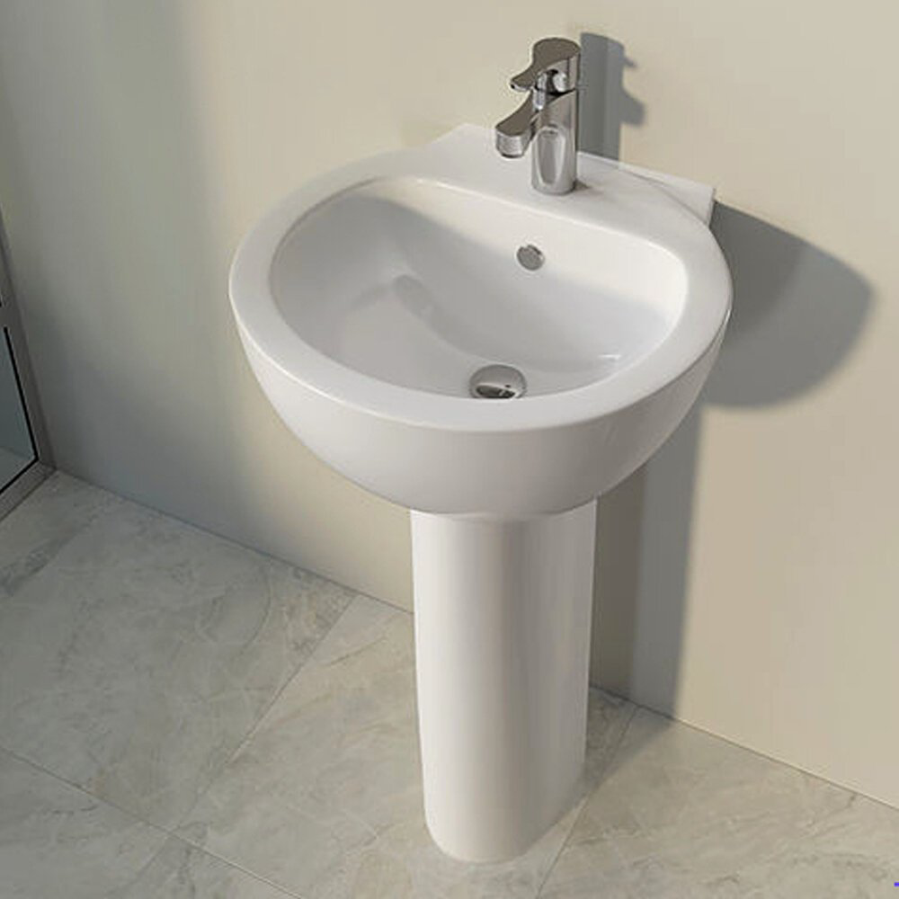 Раковина Sanita Luxe Art Luxe SL400001 на пьедестал круглая 49, фаянс купить,35700