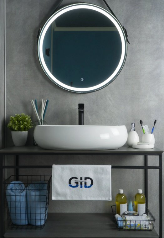 Раковина GID-ceramic N9030a накладная овальная 60, керамика купить,91100