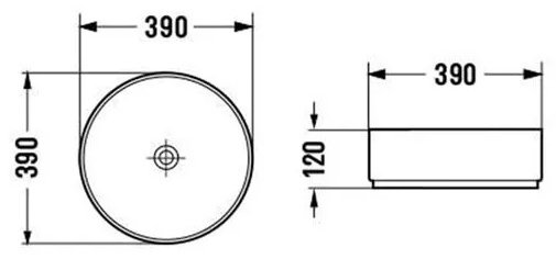 Раковина Comforty 112D накладная круглая 39, санфарфор купить,56900