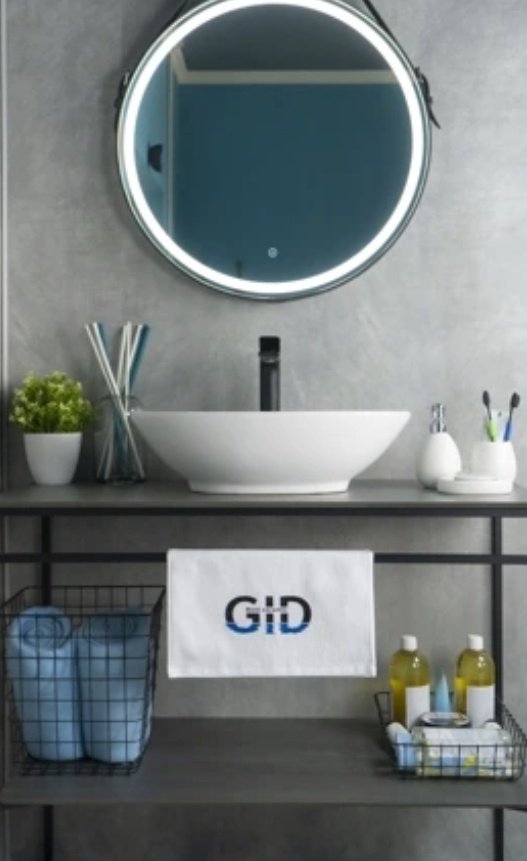 Раковина GID-ceramic N9021 накладная овальная 52, керамика