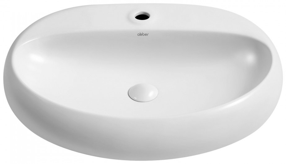 Раковина Abber AC2112 накладная овальная 64х44 мм, фаянс купить,0