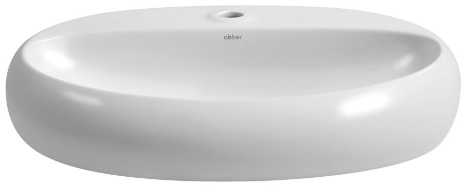 Раковина Abber AC2112 накладная овальная 64х44 мм, фаянс купить,89800