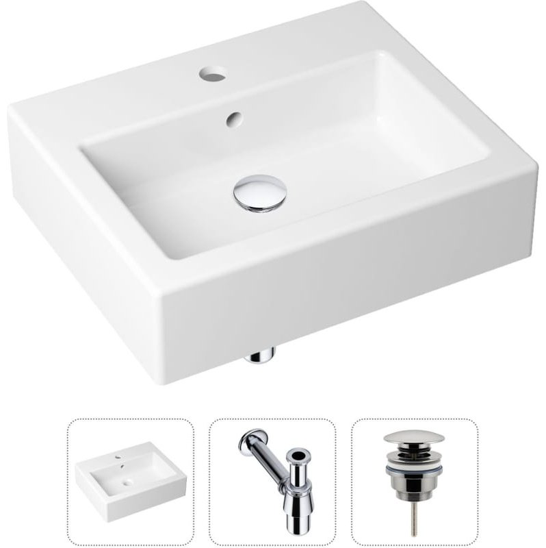 Раковина Lavinia Boho Bathroom Sink 21520653 накладная прямоугольная 41, санфарфор купить,NaN