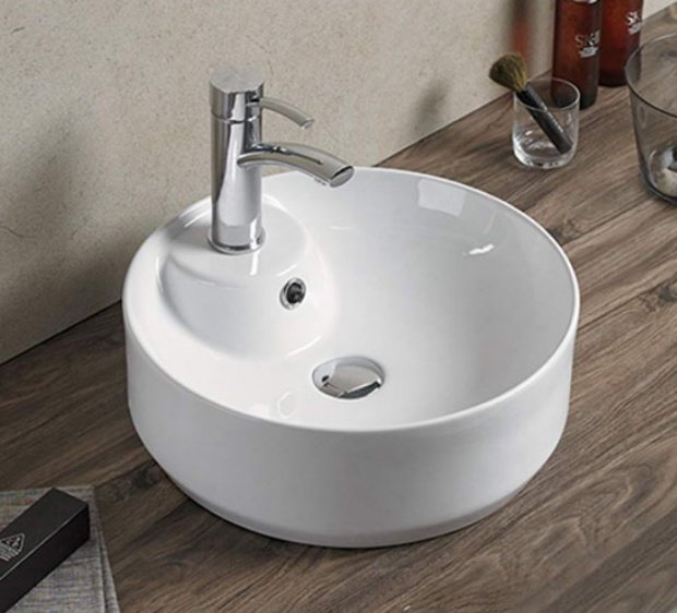 Раковина Comforty 78200 накладная круглая 42, санфарфор