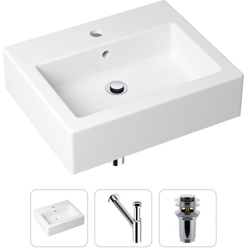 Раковина Lavinia Boho Bathroom Sink 21520684 накладная прямоугольная 41, санфарфор