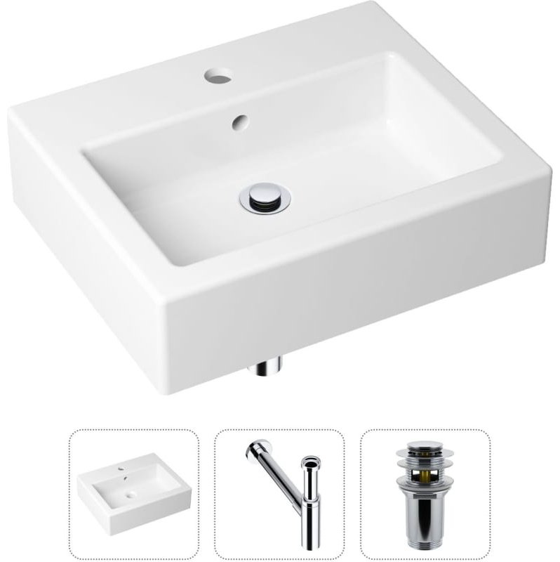 Раковина Lavinia Boho Bathroom Sink 21520684 накладная прямоугольная 41, санфарфор купить,NaN