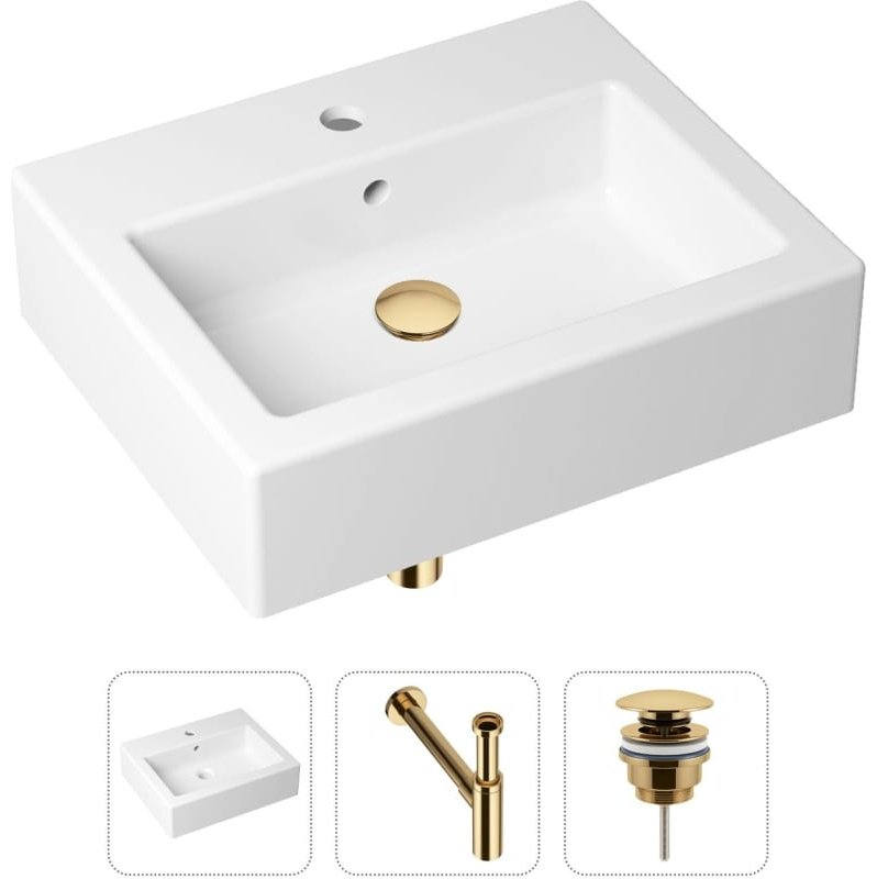 Раковина Lavinia Boho Bathroom Sink 21520689 накладная прямоугольная 41, санфарфор