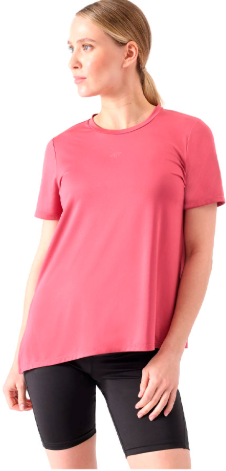 Футболка женская 4F Training 4FWSS24TFTSF864-53S S Dark Pink