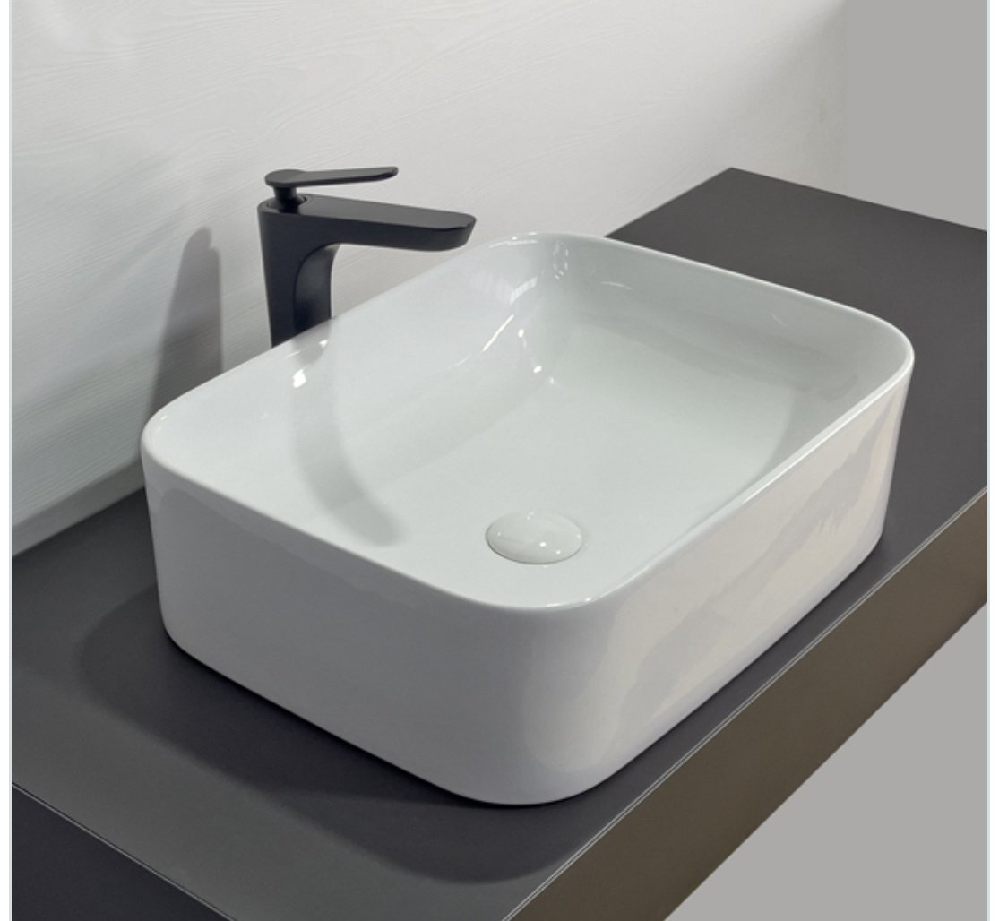 Раковина Comforty 78575-50 накладная прямоугольная 51, санфарфор купить,74900