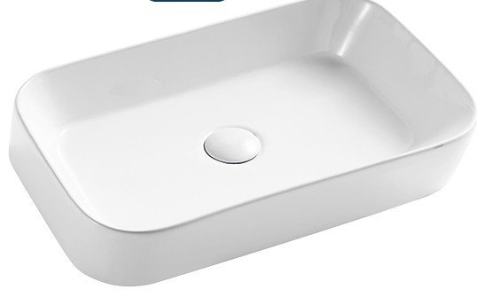 Раковина WeltWasser WW ELBACH 2243 накладная прямоугольная 55 см, фаянс
