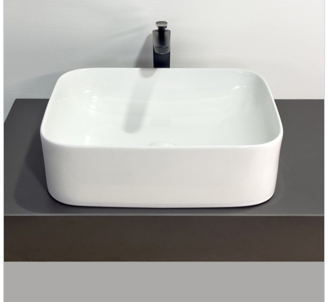 Раковина Comforty 78575-50 накладная прямоугольная 51, санфарфор купить,74900