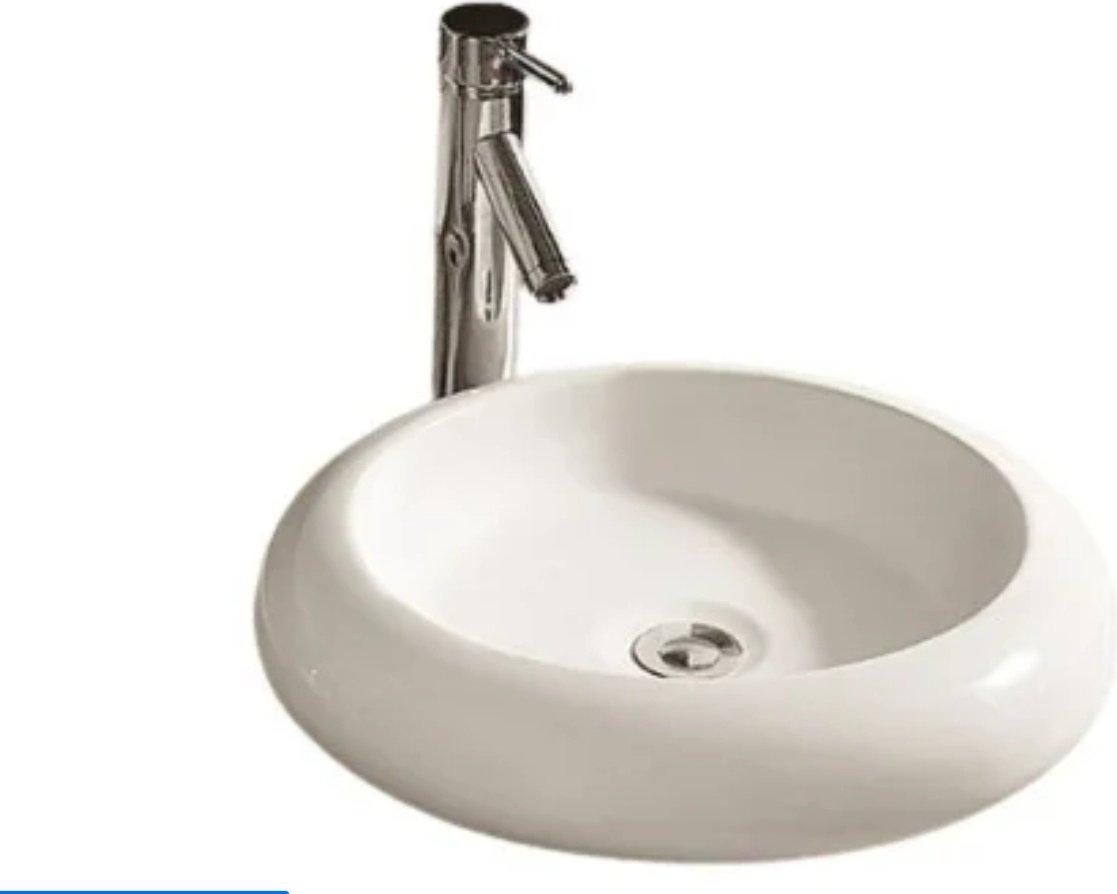 Раковина WeltWasser WW ELBACH 3062 накладная круглая 46 см, фаянс