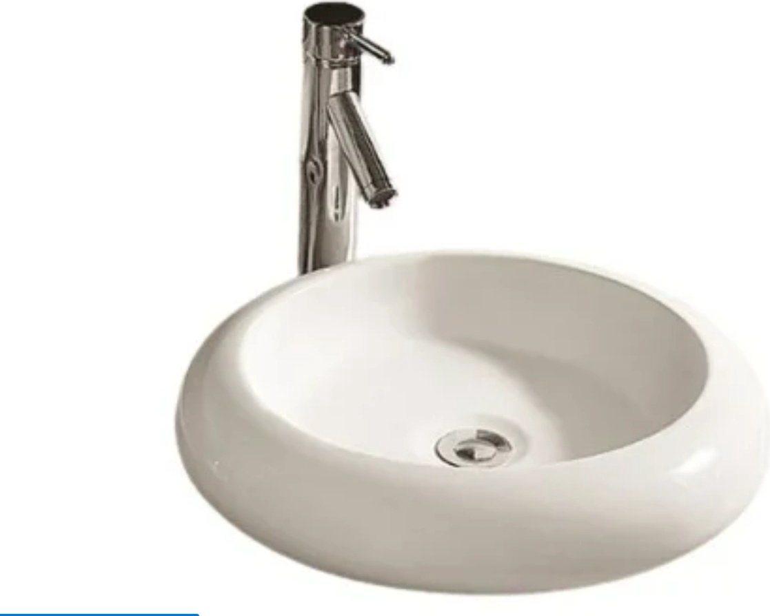 Раковина WeltWasser WW ELBACH 3062 накладная круглая 46 см, фаянс