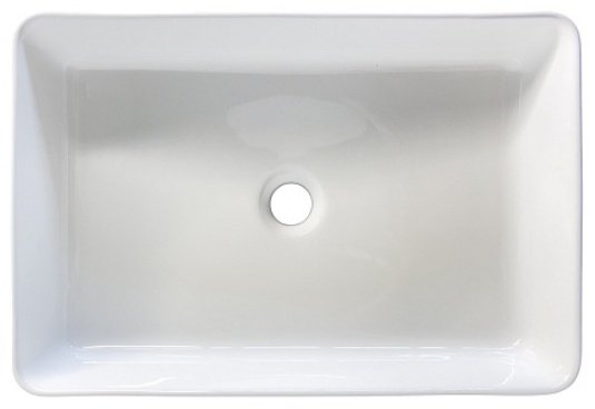 Раковина Comforty CF178609X накладная прямоугольная 50.5, санфарфор