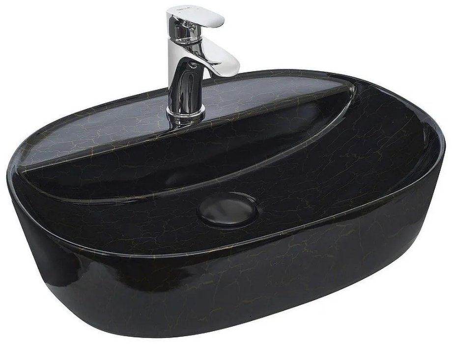 Раковина WeltWasser WW ELBACH 2202 K509 накладная овальная 50.5 см, фаянс