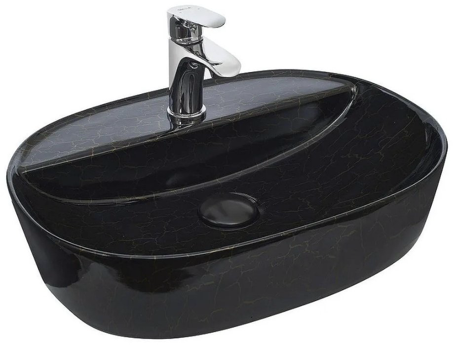 Раковина WeltWasser WW ELBACH 2202 K509 накладная овальная 50.5 см, фаянс