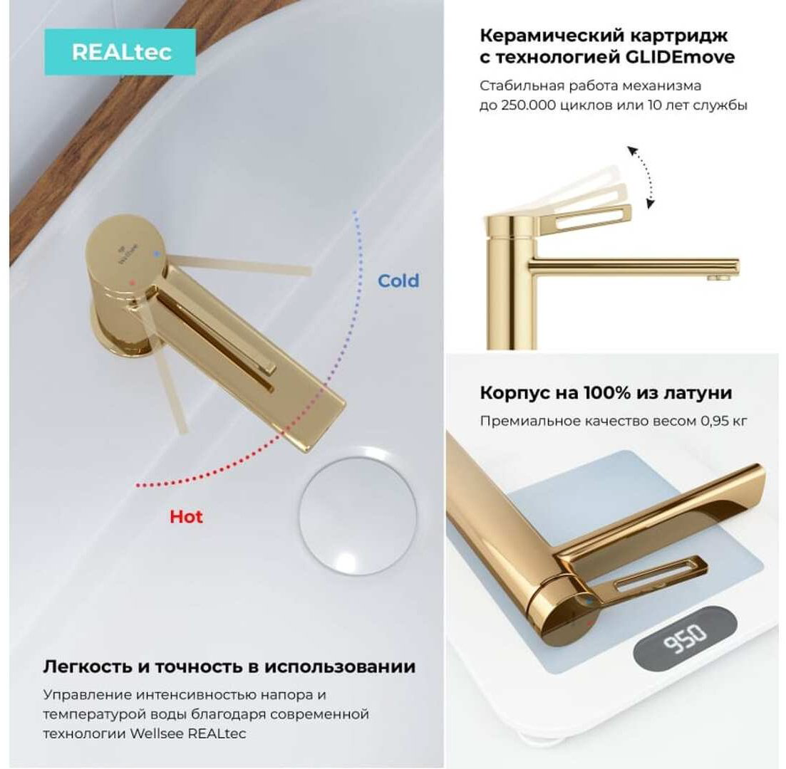 Раковина Wellsee 201003648 Bisou подвесная полукруглая 45, фаянс купить,NaN