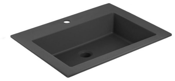 Раковина Vincea VCB-13600B врезная прямоугольная 60, кварц