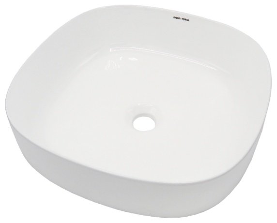 Раковина Aqua Toria JT-1012 накладная квадратная 45, керамика
