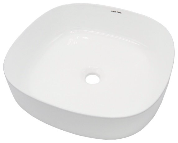 Раковина Aqua Toria JT-1012 накладная квадратная 45, керамика