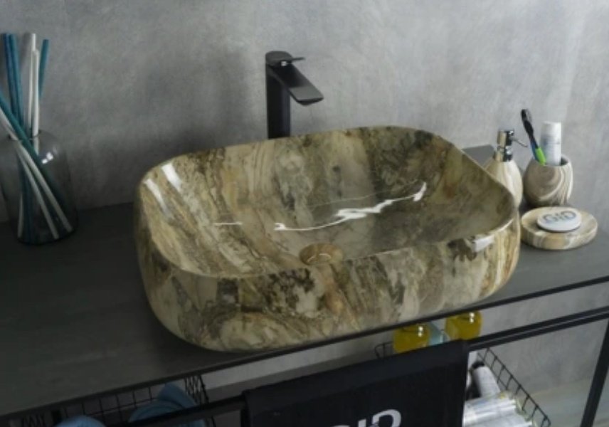 Раковина GID-ceramic Mnc186 накладная прямоугольная 42, керамика купить,NaN