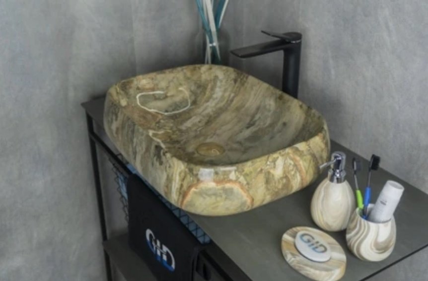 Раковина GID-ceramic Mnc186 накладная прямоугольная 42, керамика купить,NaN