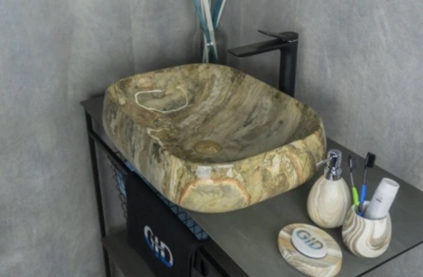 Раковина GID-ceramic Mnc186 накладная прямоугольная 42, керамика купить,NaN