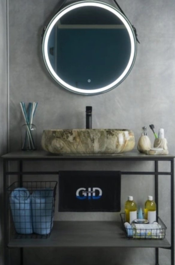 Раковина GID-ceramic Mnc186 накладная прямоугольная 42, керамика купить,NaN