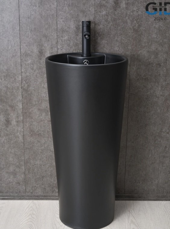 Раковина GID-ceramic Nb131bm с пьедесталом круглая 40, керамика