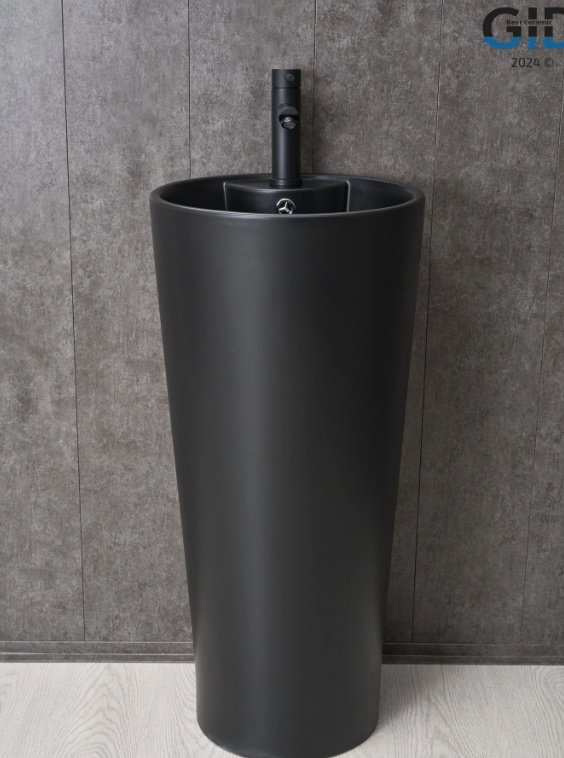 Раковина GID-ceramic Nb131bm с пьедесталом круглая 40, керамика купить,452924