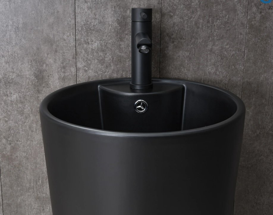 Раковина GID-ceramic Nb131bm с пьедесталом круглая 40, керамика купить,452924