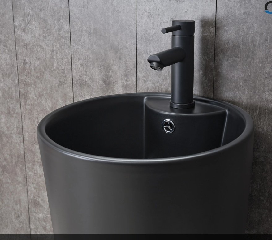 Раковина GID-ceramic Nb131bm с пьедесталом круглая 40, керамика