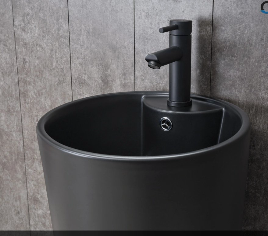 Раковина GID-ceramic Nb131bm с пьедесталом круглая 40, керамика купить,452924