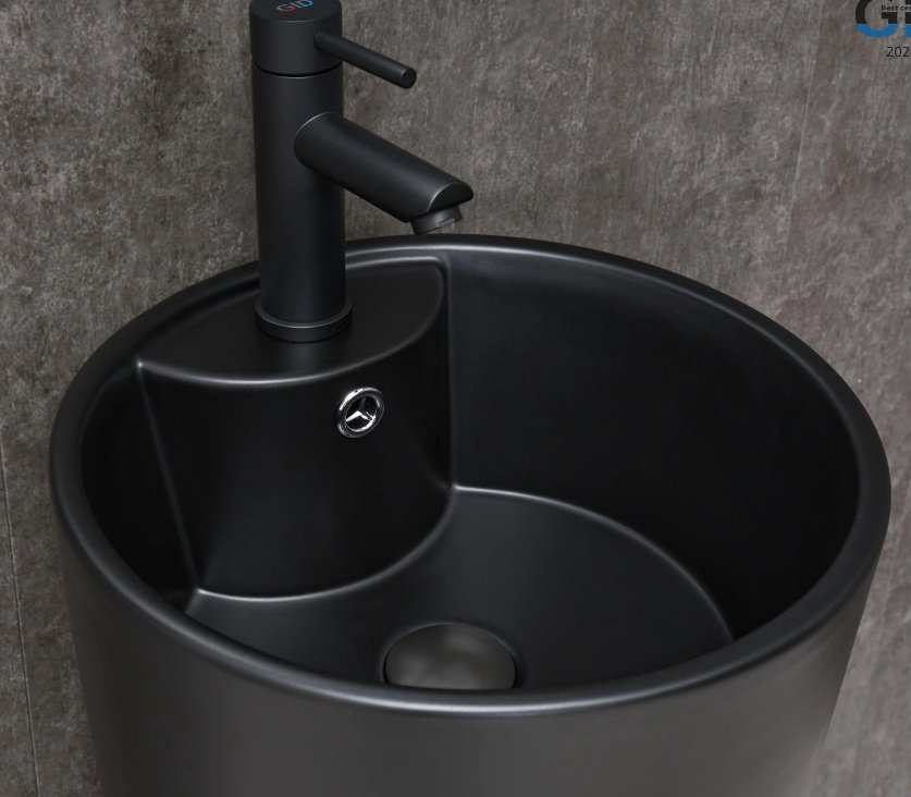 Раковина GID-ceramic Nb131bm с пьедесталом круглая 40, керамика купить,452924