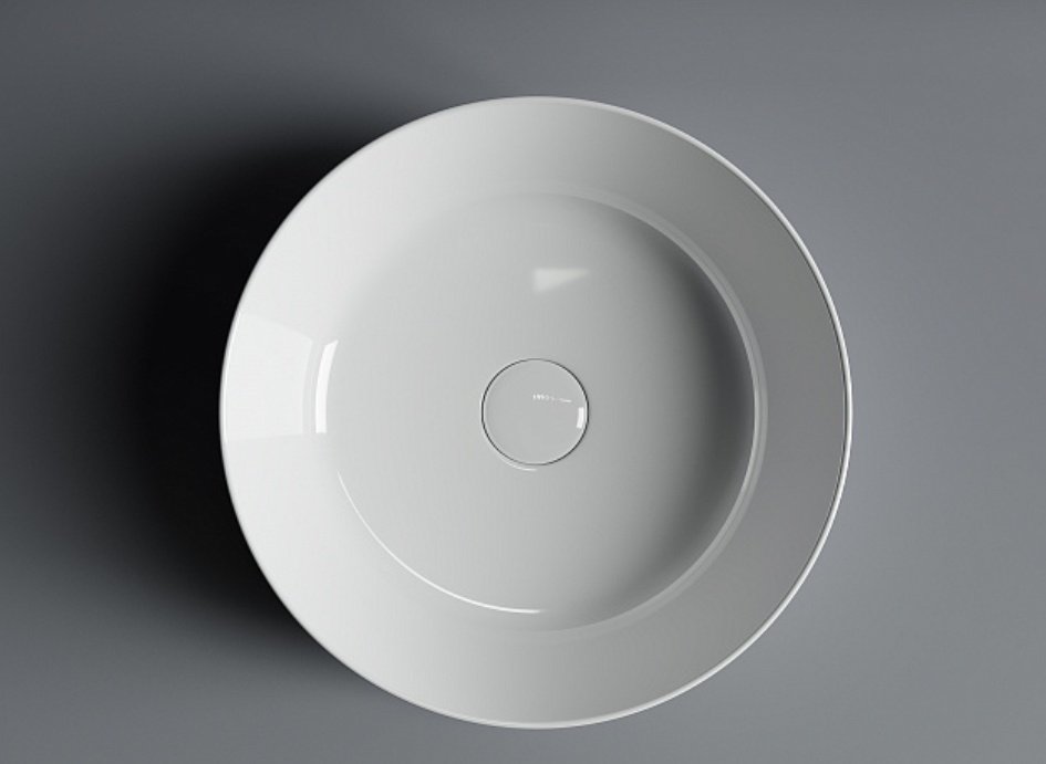 Раковина Ceramicanova CN6020 накладная круглая 38, санфарфор