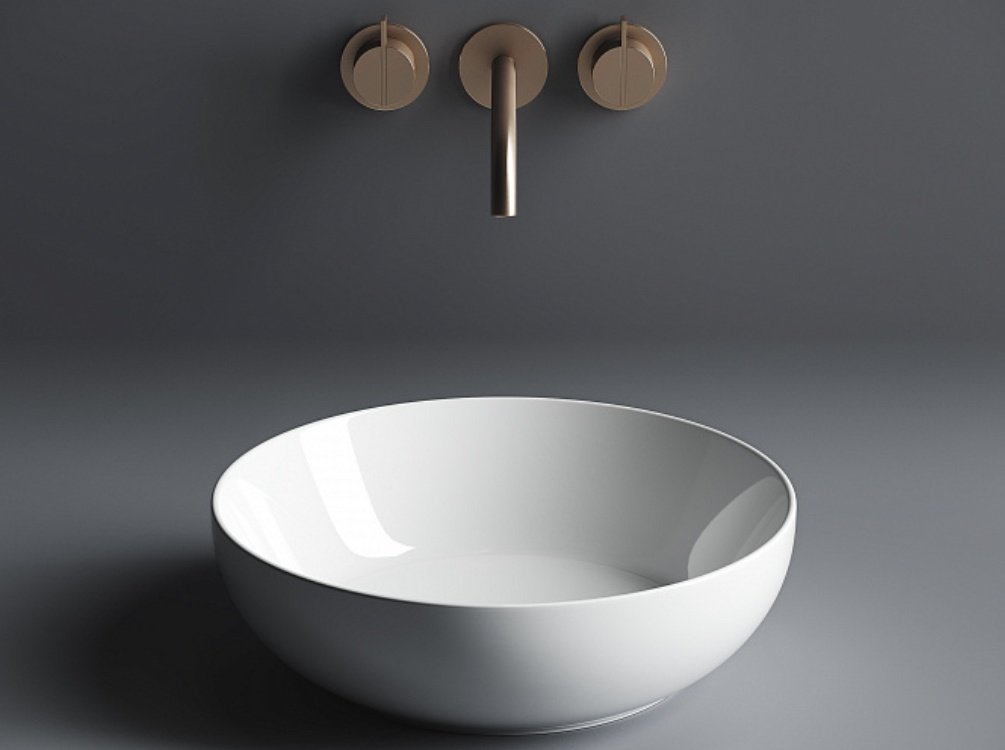 Раковина Ceramicanova CN6020 накладная круглая 38, санфарфор
