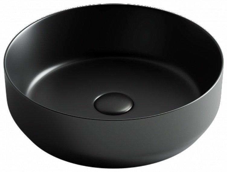Раковина Ceramicanova CN6022MB накладная круглая 39, санфарфор