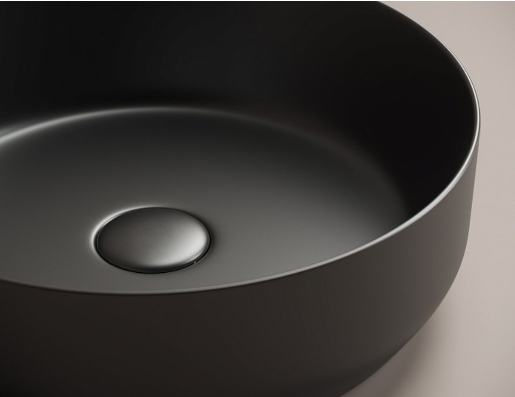 Раковина Ceramicanova CN6022MB накладная круглая 39, санфарфор