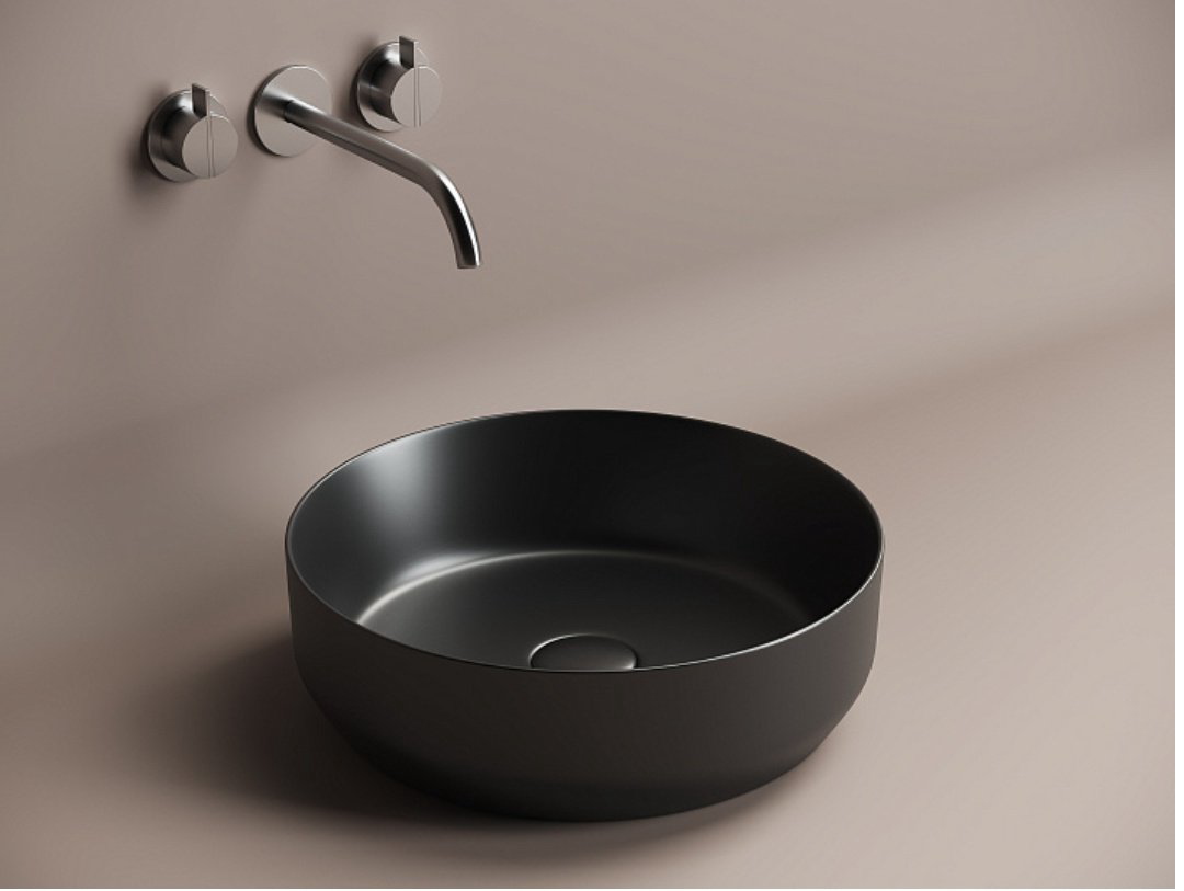 Раковина Ceramicanova CN6022MB накладная круглая 39, санфарфор купить,246163
