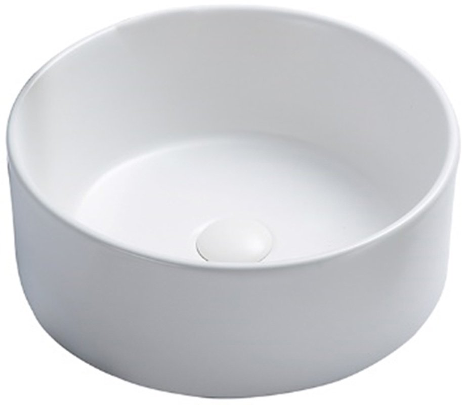 Раковина Ceramicanova CN6032MW накладная круглая 35.8, мрамор