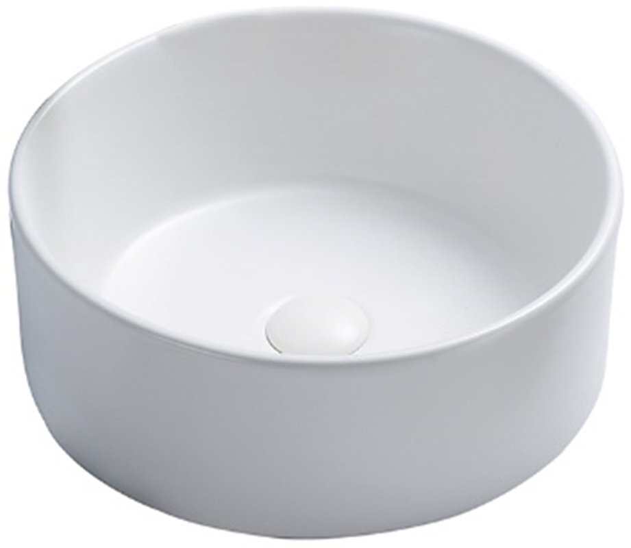 Раковина Ceramicanova CN6032MW накладная круглая 35.8, мрамор