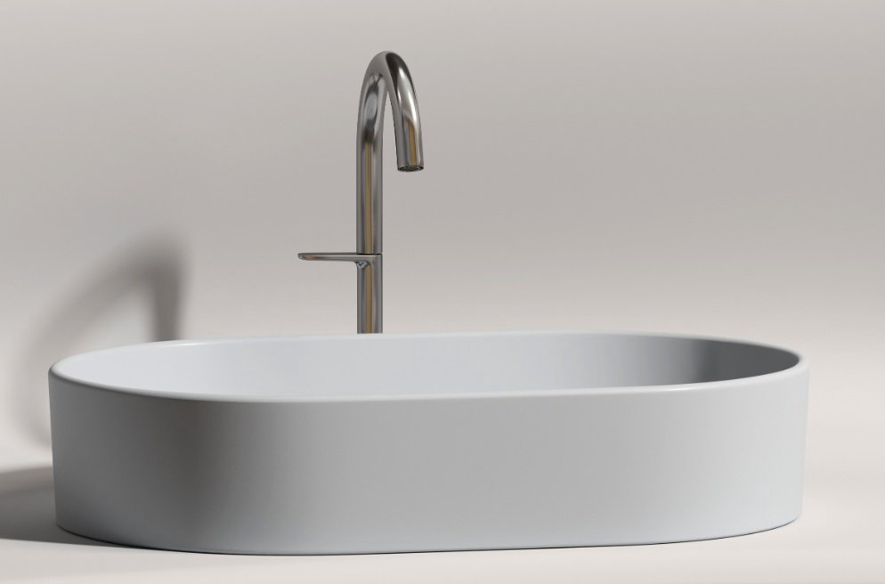 Раковина Ceramicanova CN6048MSG накладная овальная 60, санфарфор купить,298798