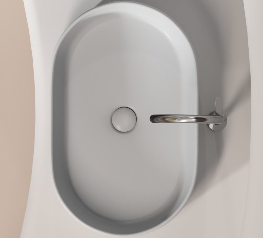Раковина Ceramicanova CN6048MSG накладная овальная 60, санфарфор купить,298798